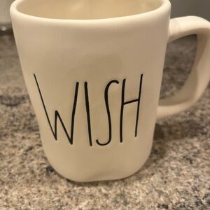 Rae Dunn Cream 'Wish' Mug